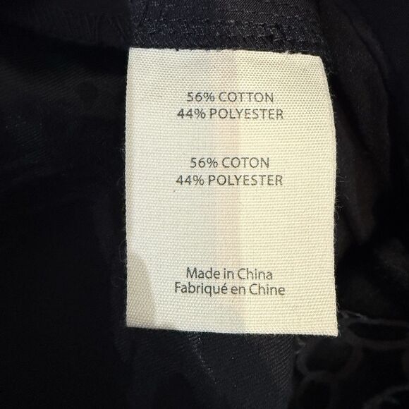 L'AGENCE Rebel Black Chain Jacquard Straight Crop Pants Size 10 - Picture 6 of 12